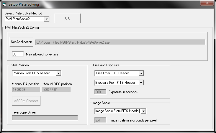 plate solving software for ascom